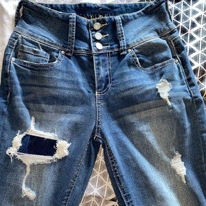 Dark Washed Ripped  Jean